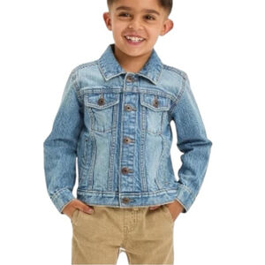 OshKosh Stone Wash Blue Denim Jean Jacket Kids Coat Unisex Size 6/6A